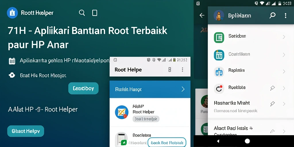 Antarmuka 71H yang menarik dan fungsional untuk akses root.