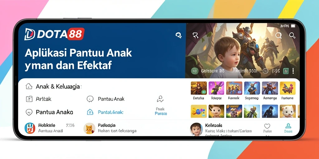Tampilan antarmuka DOTA88 yang intuitif dan mudah digunakan untuk memantau anak.
