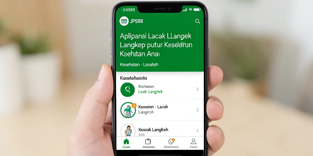 Tampilan utama JPS88 dengan fitur Lacak Langkah yang intuitif.