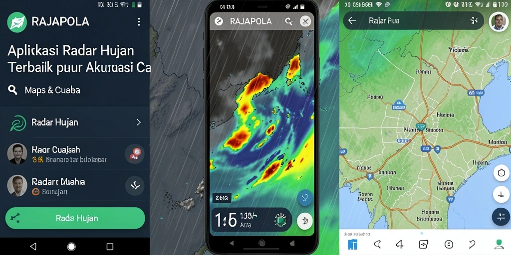 Tampilan antarmuka RAJAPOLA menunjukkan data Radar Hujan secara real-time.