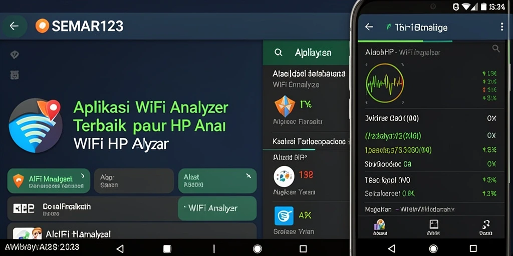 Antarmuka SEMAR123 yang intuitif untuk analisis WiFi.