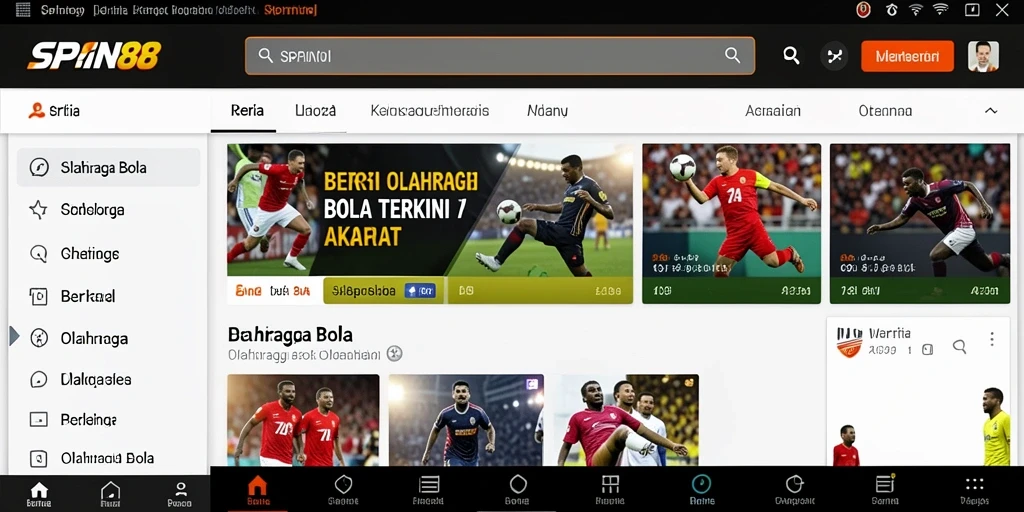 Tampilan antarmuka SPIN88 yang informatif dan mudah digunakan.
