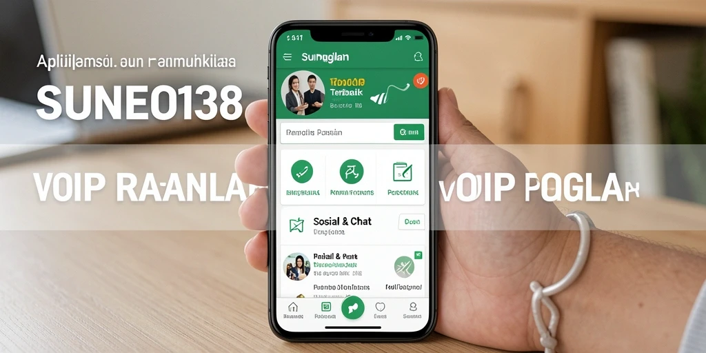 Antarmuka <strong>SUNEO138</strong> saat melakukan panggilan VoIP yang intuitif dan modern.