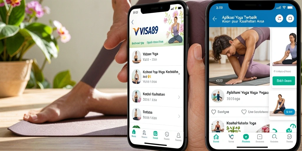Antarmuka pengguna aplikasi Yoga yang intuitif dan mudah digunakan.