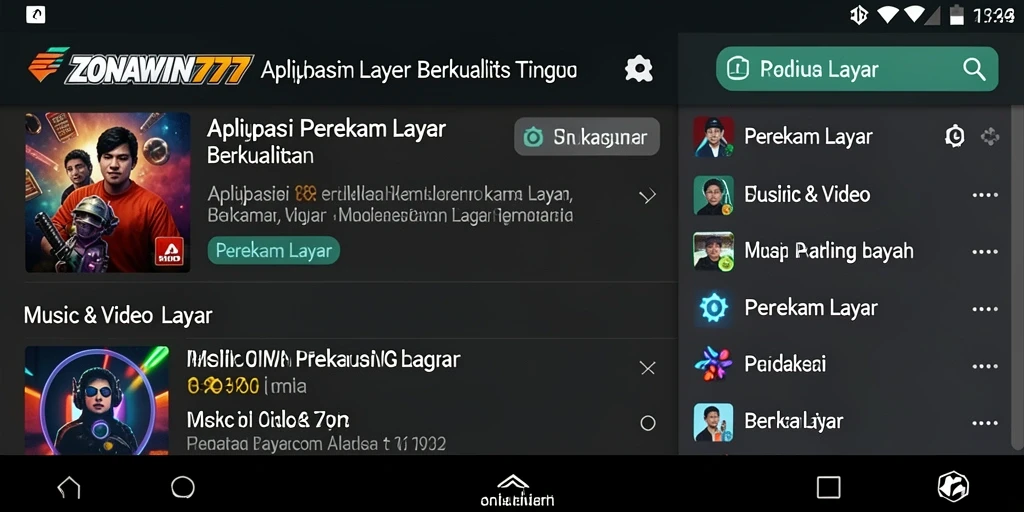 Tampilan antarmuka ZONAWIN777 yang sederhana dan fungsional.
